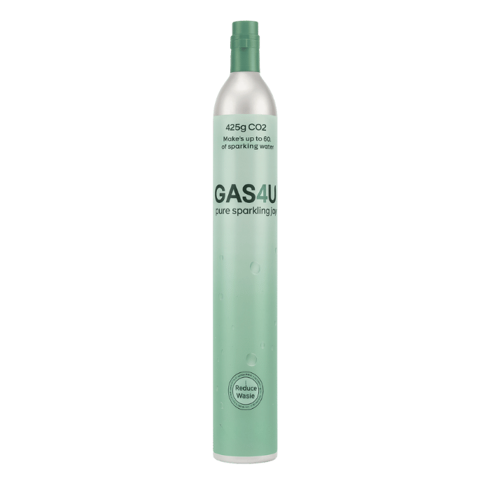 (SCREW IN) - GAS4U CO2 Cylinder 425g - Up to 60L Sparkling Water