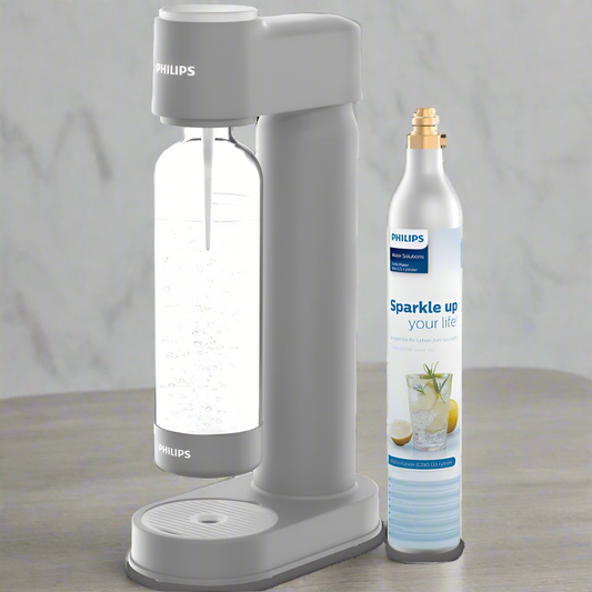 Philips GoZero LITE Soda maker +Bottle +CO2 Cylinder - Grey
