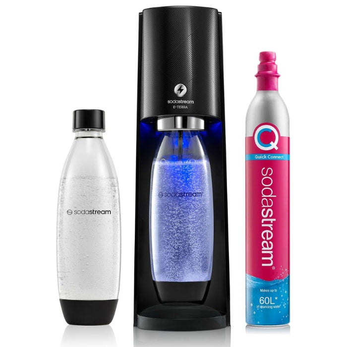 SodaStream E-Terra – 3 Fizz Levels, 60L CO2 & 1L Bottle