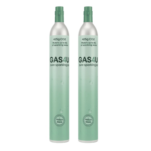 (SCREW IN) - GAS4U CO2 Soda Gas Cylinder Refill 425g - Makes up to 60L Sparkling Water