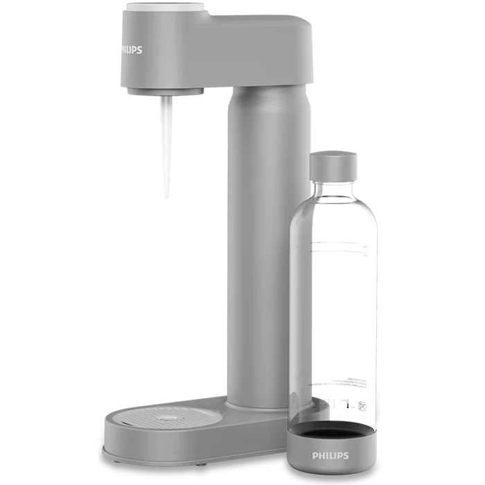 Philips GoZero LITE Soda maker +Bottle +CO2 Cylinder - Grey