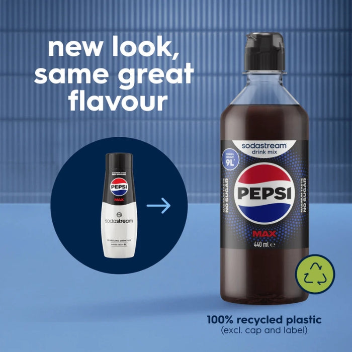 Sodastream Pepsi Max Syrup 440ml - Makes up to 9L