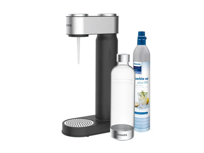 Philips Premium GoZero Soda maker, 1 bottle, 1 CO2 Cylinder - Metal