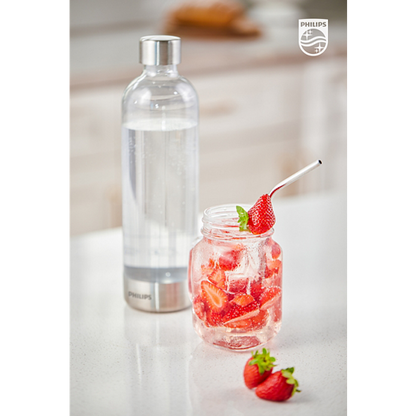 Philips Soda Maker Bottle 1L, BPA-Free, Clear - ADD912/10