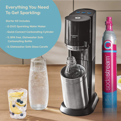 SodaStream DUO Sparkling Water Maker Kit - CO2 & Bottles