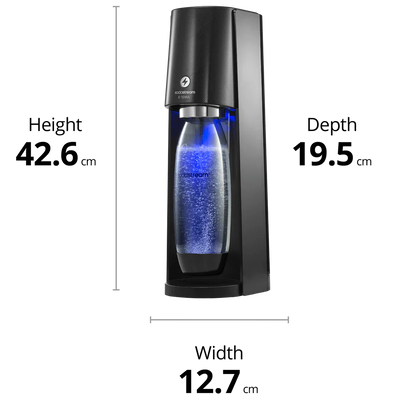 SodaStream E-Terra – 3 Fizz Levels, 60L CO2 & 1L Bottle