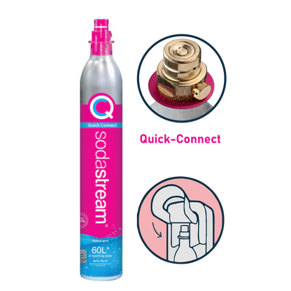 (QUICK CONNECT) - CO2 Gas Cylinder Refill 425g - Makes up to 60L Sparkling Water