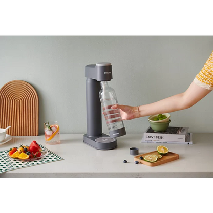 Philips GoZero LITE Soda maker +Bottle +CO2 Cylinder - Grey