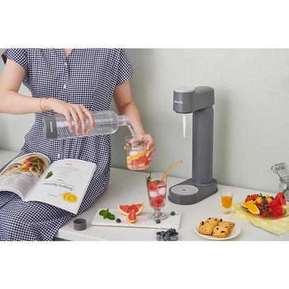 Philips GoZero LITE Soda maker +Bottle +CO2 Cylinder - Grey