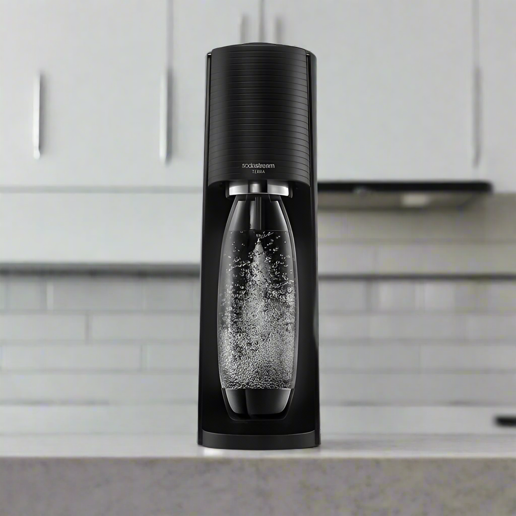 SodaStream Terra – Easy One-Touch, 60L CO2 & 1L Bottle